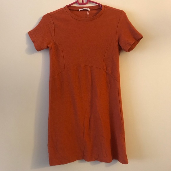 orange tshirt dress